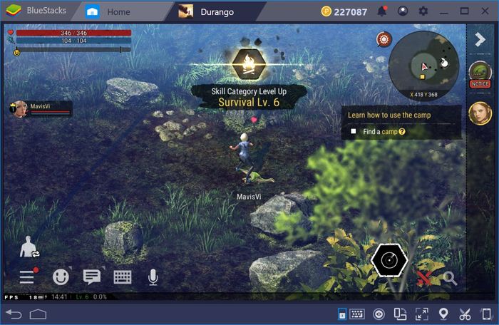 Khám phá thế giới khủng long Durango: Wild Lands cùng BlueStacks để sinh tồn.