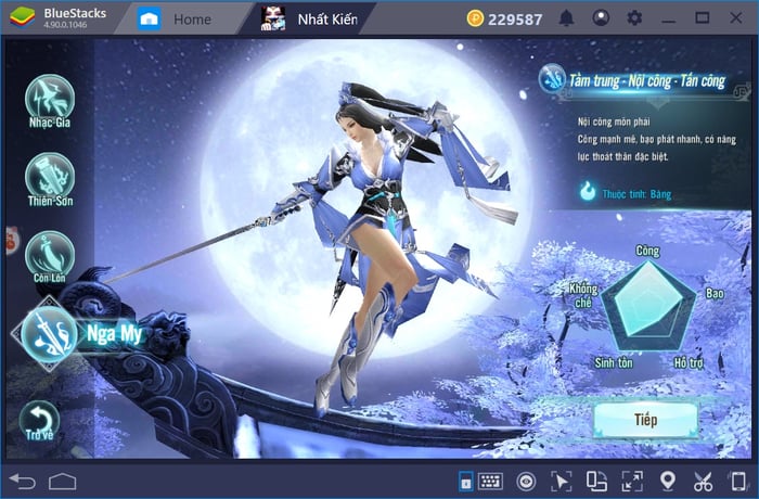 Chơi Nhất Kiếm Giang Hồ trên máy tính với BlueStacks