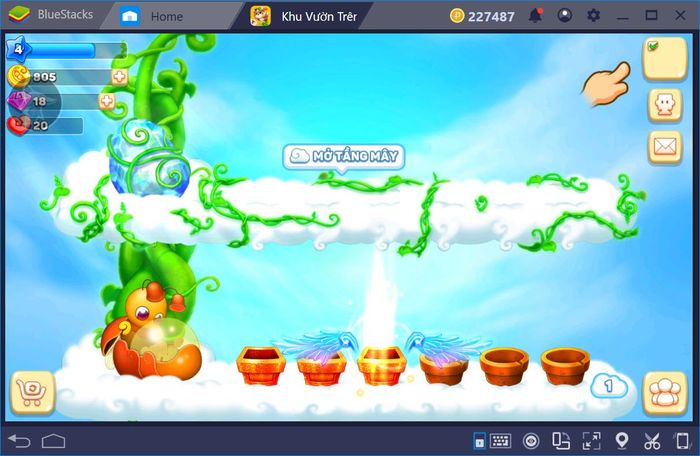 Chơi game Sky Garden - Khu vườn trên mây với BlueStacks