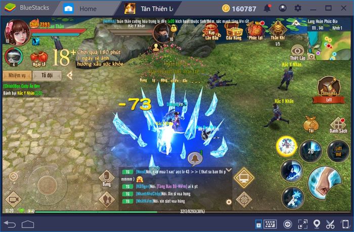 Cùng chơi Tân Thiên Long Mobile trên PC với BlueStacks