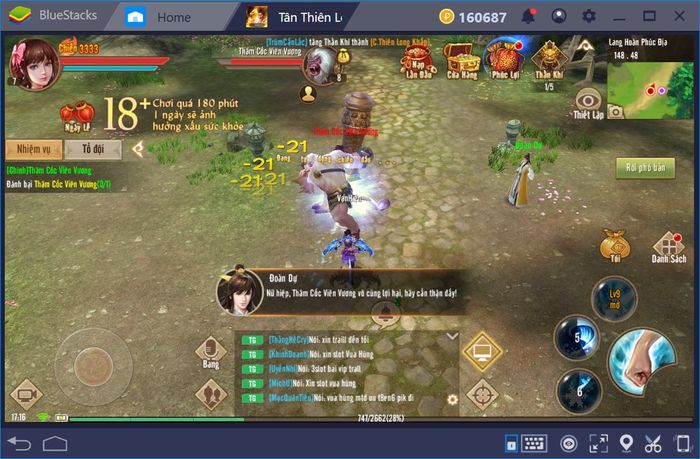 Hãy cùng trải nghiệm Tân Thiên Long Mobile trên PC với BlueStacks