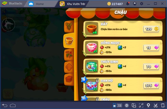 Chơi game Sky Garden - Khu vườn trên mây với BlueStacks