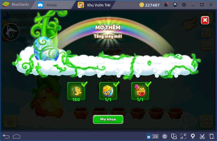 Tham gia Sky Garden - Khu vườn trên mây với BlueStacks