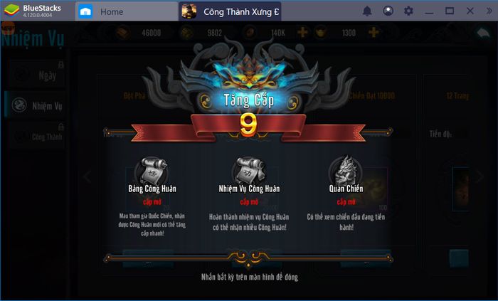 Trải nghiệm game Công Thành Xưng Đế Mobile với BlueStacks