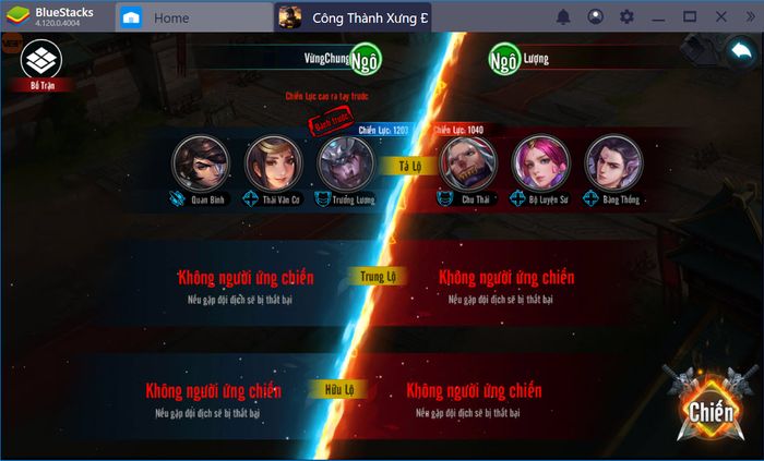 Trải nghiệm game Công Thành Xưng Đế Mobile với BlueStacks