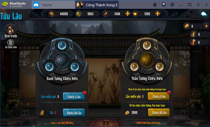 Trải nghiệm game Công Thành Xưng Đế Mobile với BlueStacks