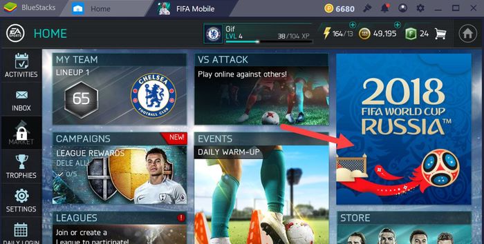 Cách chơi chế độ FIFA World Cup 2018 trong FIFA Mobile