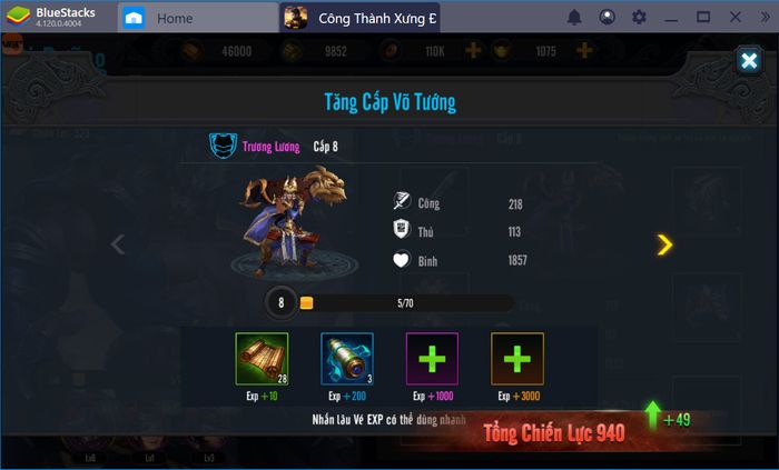 Trải nghiệm game Công Thành Xưng Đế Mobile với BlueStacks