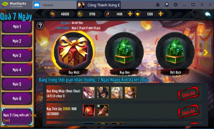 Trải nghiệm game Công Thành Xưng Đế Mobile cùng BlueStacks