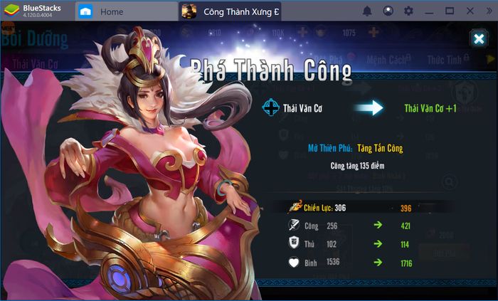 Trải nghiệm game Công Thành Xưng Đế Mobile với BlueStacks