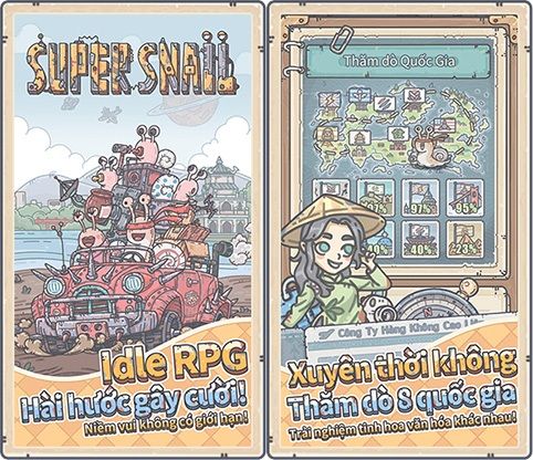 Super Snail - Ốc Sên Siêu Việt: Trò chơi di động vui nhộn sắp ra mắt tại Việt Nam