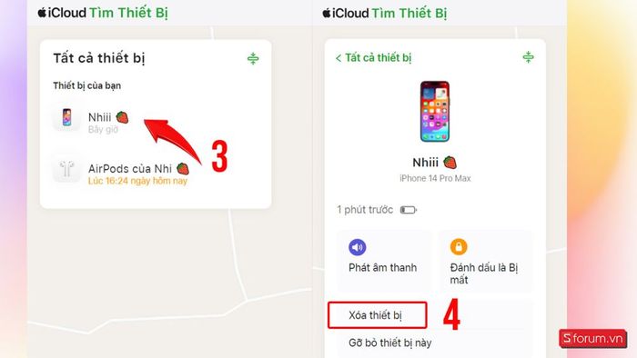 Hướng dẫn cách khôi phục cài đặt gốc trên iPhone bằng iCloud: Bước 3