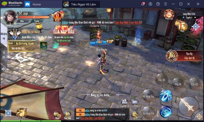 Chinh phục thế giới võ lâm cùng BlueStacks