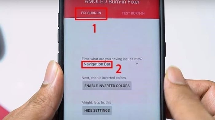 Sử dụng Amoled Burn-in Fixer để khắc phục lỗi màn hình