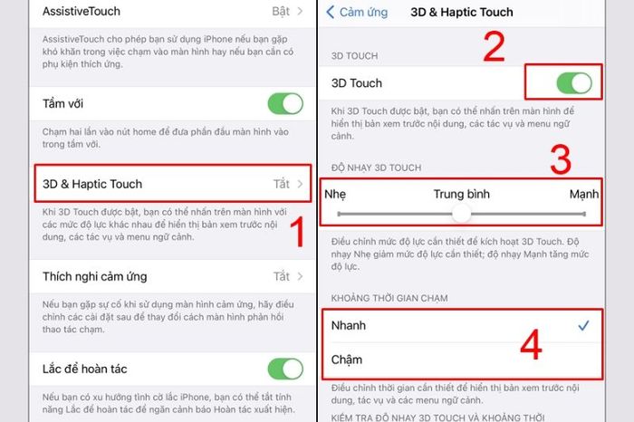 Hướng dẫn sử dụng tính năng 3D Touch