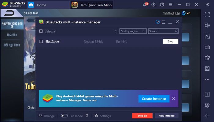 Chiến binh thống nhất giang sơn trong Tam Quốc Liên Minh SohaGame cùng BlueStacks