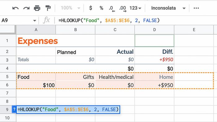 hlookup-4