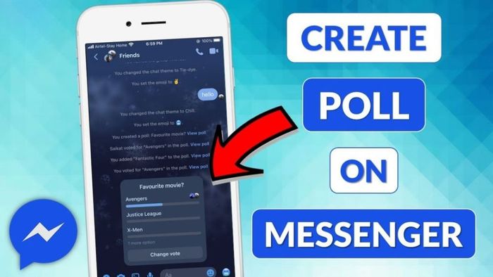 Cách xoá khóa bình chọn trên Messenger