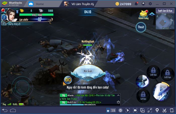 Chơi Võ Lâm Truyền Kỳ Mobile trên PC với BlueStacks