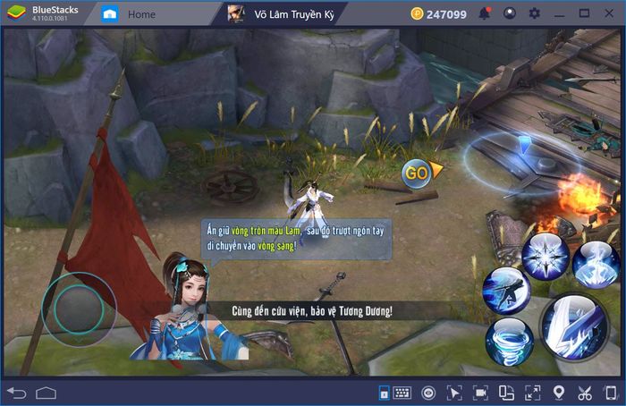 Trải nghiệm game VLTK Mobile trên máy tính với BlueStacks