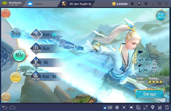 Chơi Võ Lâm Truyền Kỳ Mobile trên PC với BlueStacks