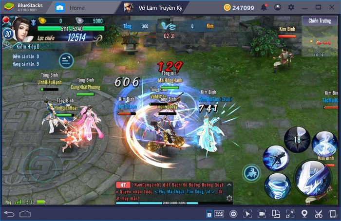 Chơi Võ Lâm Truyền Kỳ Mobile trên PC với BlueStacks