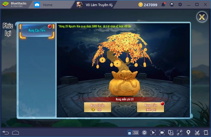 Chơi Võ Lâm Truyền Kỳ Mobile trên PC với BlueStacks