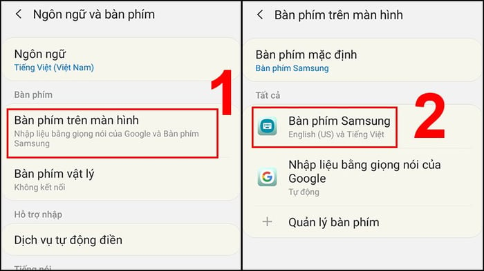 Cách cài đặt bàn phím tiếng Việt có dấu cho máy điện thoại Samsung