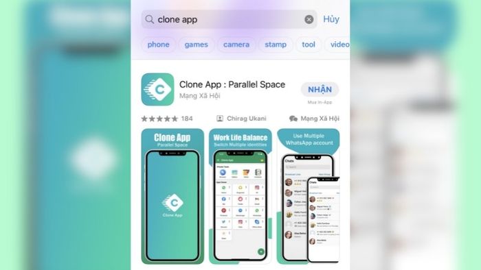 Sử dụng Clone App để sao chép icon iPhone