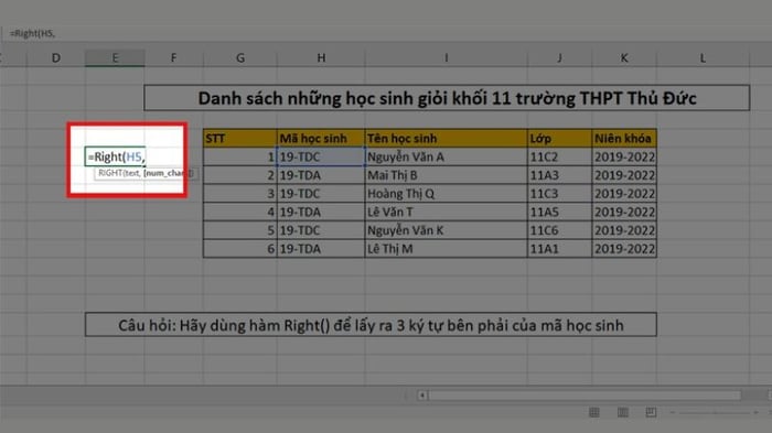 <span style='font-weight: 400;'>Hàm Right là một trong những công cụ hỗ trợ quan trọng trong Excel.</span>