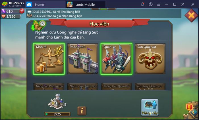 Bí quyết để trở thành cao thủ khi chơi Lords Mobile