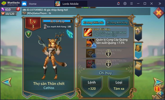 Mẹo hữu ích giúp bạn chơi Lords Mobile hiệu quả hơn