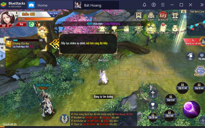 Hướng dẫn chơi game Bát Hoàng Lãnh Chủ Mobile trên BlueStacks