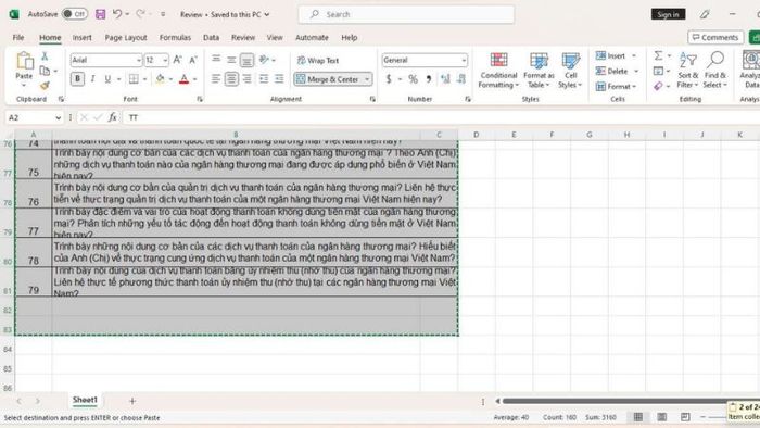 chuyển file Excel sang Word bước 4