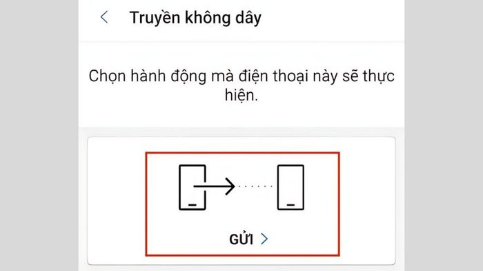Chuyển dữ liệu từ Android sang Android bằng ứng dụng - Bước 2
