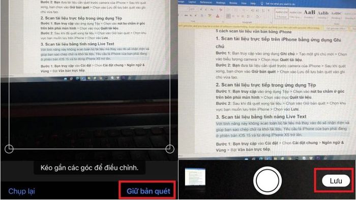 Quét trên iPhone bước 6