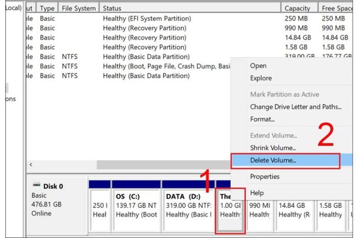 chia ổ cứng Windows 10 bước 27