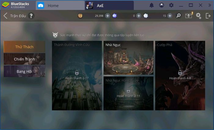 Trải nghiệm AxE Alliance x Empire Việt Nam trên BlueStacks