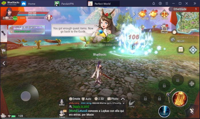 Cảm thấy sửng sốt trước vẻ đẹp hoàn mỹ của Perfect World VNG khi chơi trên BlueStacks