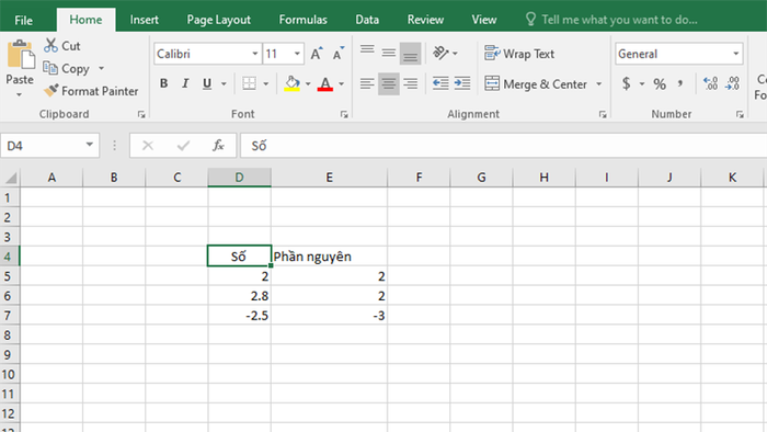 Hàm INT trong Excel - Phần 3