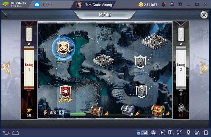 Trải nghiệm Tam Quốc Vương Giả trên máy tính với BlueStacks