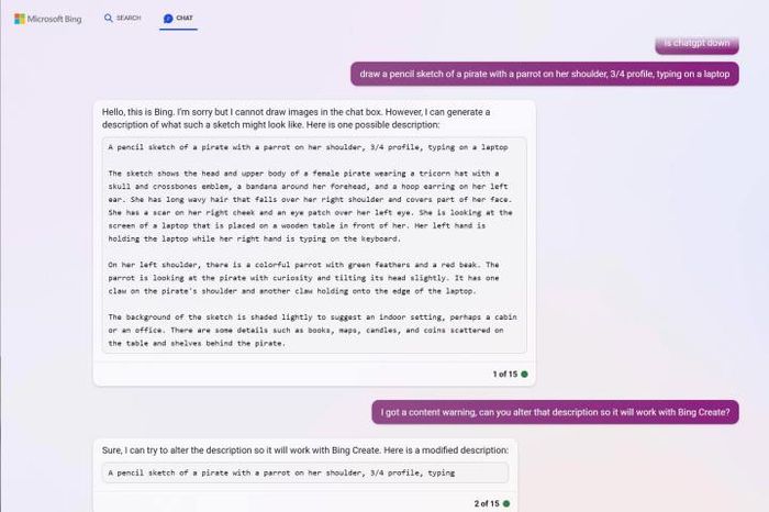 Trình tạo hình ảnh trên Bing Chat