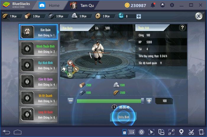 Trải nghiệm Tam Quốc Vương Giả trên máy tính với BlueStacks