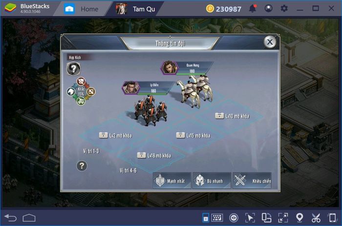 Trải nghiệm Tam Quốc Vương Giả trên máy tính với BlueStacks