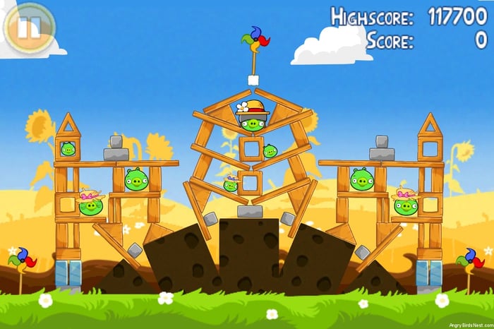 Màn chơi Angry Birds Seasons - Summer Pignic Level 1-27