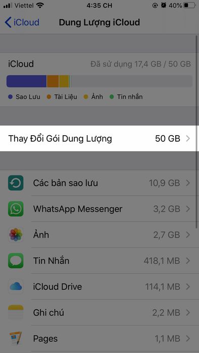 Cách huỷ gia hạn dung lượng iCloud trên iPhone, iPad, Mac