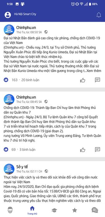 Phần mềm Thành phố Thông minh Hà Nội