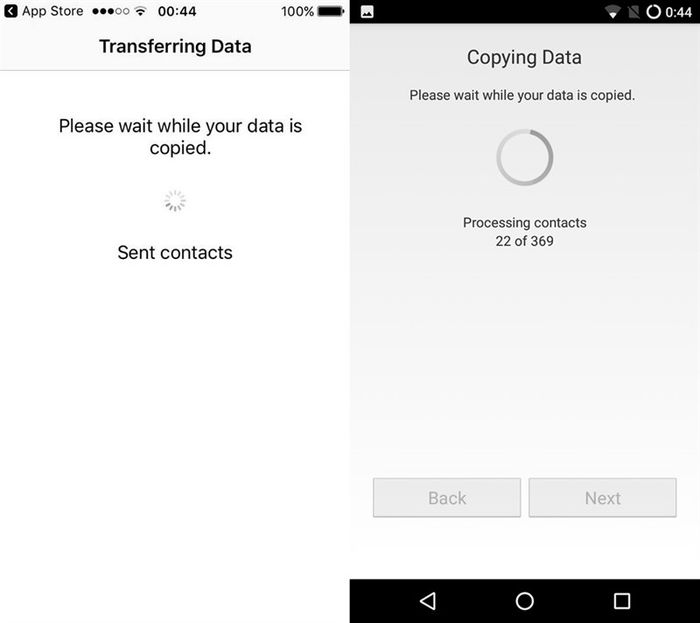 chuyển dữ liệu từ iPhone sang Android