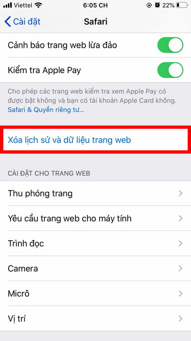 Hướng dẫn xoá lịch sử web trên Safari cho iPhone, iPad, Mac