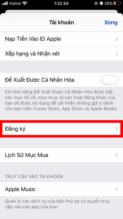 Hướng dẫn huỷ gia hạn ứng dụng trên App Store cho iPhone, iPad